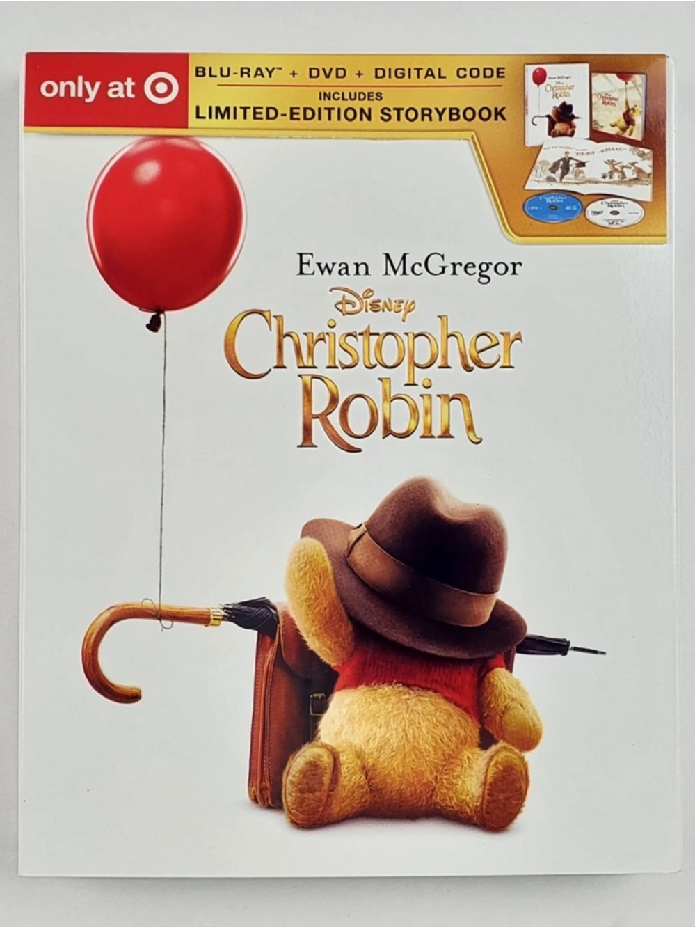 Christopher Robin Blu-Ray DVD Digital Code Limited Edition Storybook Sealed NIB - Picture 2 of 9